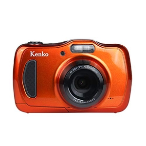 (中古品) Kenko デジタルカメラ DSC200WP 防塵・防水 IP58 2016万画素 光学4倍ズーム 1m耐衝撃 オレンジ 438589