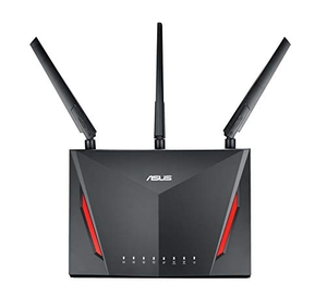 (中古品) ASUS WiFi 無線 ゲーミングルーター 11ac AC2900 2,167+750Mbps デュアルバンド RT-AC86U 【接続18台/3階建・4LDK ・PS4 / Wii U 対応 】