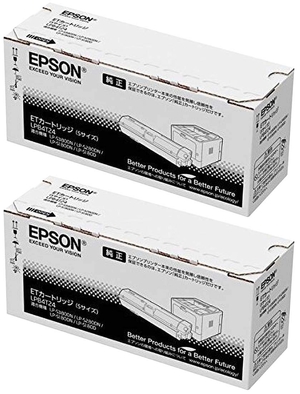 (中古品) EPSON LPB4T24 ETカートリッジ 純正品 Sサイズ 2本セット