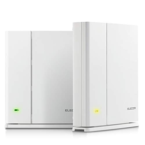(中古品) エレコム メッシュ WiFiルーター 無線LAN 親機＋中継器セット 11ac 1733＋800Mbps IPv6（IPoE）対応 日本メーカー WMC-2HC-W