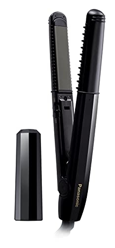(中古品) パナソニック コンパクトアイロン ショートヘア&メンズ向け アレンジ・ストレート 2Wayタイプ 黒 EH-HV19-K