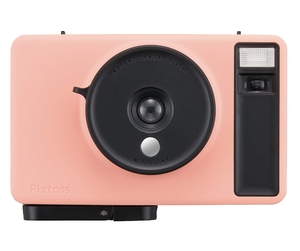 (中古品) Pixtoss (ピックトス) タカラトミー インスタントトイカメラ PEACH PINK チェキフィルム使用 TCC-05PK