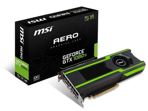 (中古品) MSI ビデオグラフィックカード GTX 1080 TI AERO 11G OC