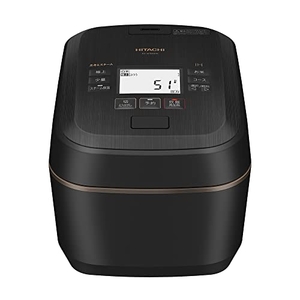 (中古品) 日立 炊飯器 5.5合 圧力&amp;スチームIH ふっくら御膳 RZ-W100FM K 漆黒 日本製 大火力 沸騰鉄釜 蒸気カット