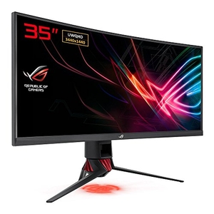 (中古品) ASUS ゲーミングモニター ROG STRIX XG35VQ 35インチ曲面パネル(WLED/100Hz/FreeSync/DP/HDMIx2/昇降/フリッカーフリー/ブルーライト軽減)
