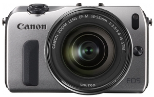 (中古品) Canon ミラーレス一眼カメラ EOS M レンズキット EF-M18-55mm F3.5-5.6 IS STM付属 シルバー EOSMSL-18-55ISSTMLK