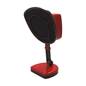 (中古品) ドウシシャ 卓上式換気扇 エアークリーンファン レッド DTE-1501(RD)