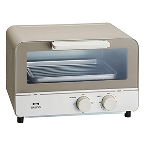(中古品) BRUNO ブルーノ オーブントースター 2枚焼き おしゃれ 北欧 トースター BOE052 (ウォームグレー)