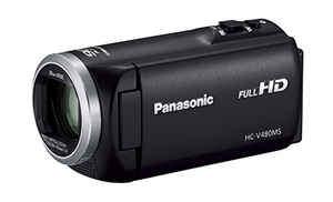 (中古品) パナソニック HDビデオカメラ V480MS 32GB 高倍率90倍ズーム ブラック HC-V480MS-K