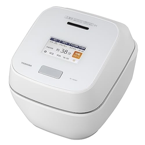 (中古品) 東芝 炊飯器 5.5合 真空圧力IH ジャー炊飯器 日本製 銘柄炊き分け 玄米コース付 大火力 RC-10ZWT(W) グランホワイト ファミリー 二人暮らし 入学・入園 新社会人