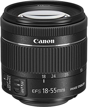 (中古品) Canon 標準ズームレンズ EF-S18-55mm F4.0-5.6IS STM APS-C対応