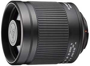 (中古品) Kenko 望遠レンズ ミラーレンズ 400mm F8 マニュアルフォーカス フード付 ニコンF用 ブラック フィルム/デジタル一眼対応