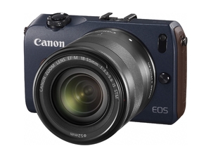 (中古品) Canon ミラーレス一眼カメラ EOS M ダブルレンズキット EF-M18-55mm F3.5-5.6 IS STM/EF-M22mm F2 STM付属 ベイブルー EOSMBL-WLK