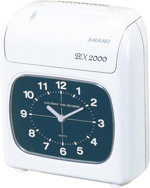 (中古品) アマノ タイムカード タイムレコーダー ホワイト BX2000
