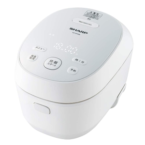 (中古品) シャープ 炊飯器 IH 3合 PLAINLY 匠の火加減 ホワイト KS-HF05B-W