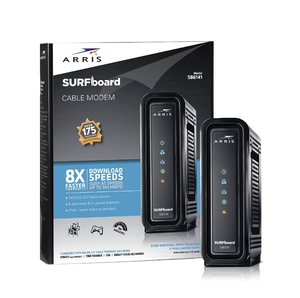 (中古品) ARRIS SURFboard SB6141 DOCSIS 3.0ケーブルモデム - 小売用パッケージ - 黒