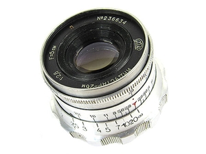 (中古品) ※オールドレンズ※FED INDUSTAR-26M 52mm/f2.8 Lマウント オーバホール済