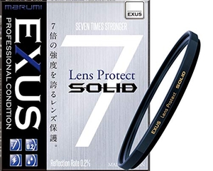 (中古品) マルミ MARUMI レンズフィルター 77mm EXUS レンズプロテクト SOLID 77mm レンズ保護用 強化ガラス 帯電防止 撥水防汚 薄枠 日本製