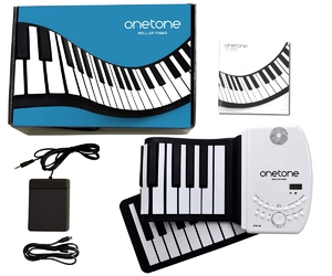 (中古品) ONETONE 一音の高低 ロールピアノ (ロールアップピアノ) 61鍵盤楽器 金棒引き内蔵 申し受ける池駆動動力 トランス状態身のこなし役立つこと積み上げる midi相応う OTR-61 [サスティンペダル/日本語ハウツー物嘱する]
