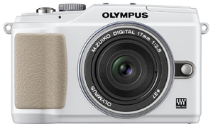 (中古品) OLYMPUS ミラーレス一眼 E-PL2 パンケーキレンズキット ホワイト E-PL2 PKIT WHT