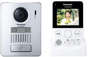 (中古品) パナソニック ワイヤレステレビドアホン 配線工事不要 LEDライト搭載 VS-SGZ20L