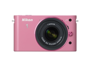 (中古品) Nikon ミラーレス一眼カメラ Nikon 1 (ニコンワン) J1 (ジェイワン) 標準ズームレンズキット ピンク N1 J1HLK PK