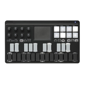 (中古品) KORG(コルグ) 定番 USB/ワイヤレス オールインワン モバイルMIDIキーボード nanoKEY Studio 音楽制作 DTM A4サイズ コンパクト設計で持ち運びに最適 すぐに始められるソフトウェアライセンス込み 25鍵