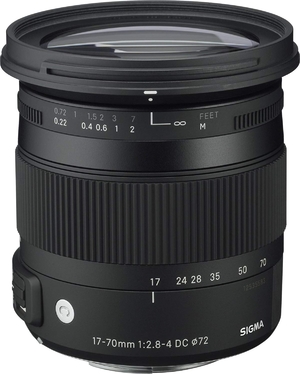 (中古品) SIGMA 17-70mm F2.8-4 DC MACRO OS HSM | Contemporary C013 | Canon EF-Sマウント | APS-C/Super35