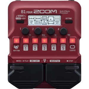 (中古品) ZOOM ズーム ベース用マルチエフェクター赤 B1 FOUR 19,488円