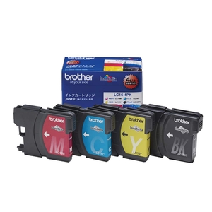 (中古品) 【brother純正】インクカートリッジ4色パック(大容量) LC16-4PK 対応型番:MFC-6890CN、MFC-6490CN、MFC-5890CN 他 7,184円
