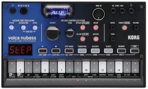 (中古品) KORG シンセサイザー ベースマシン volca nubass 真空管回路 Nutube搭載 16ステップシーケンサー 電池駆動 スピーカー内蔵 ヘッドフォン使用可 どこでも使えるコンパクトサイズ すぐに始められるソフトウェアライセンス込み