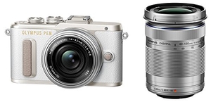 (中古品) OLYMPUS ミラーレス一眼 E-PL8 ダブルズームキット ホワイト