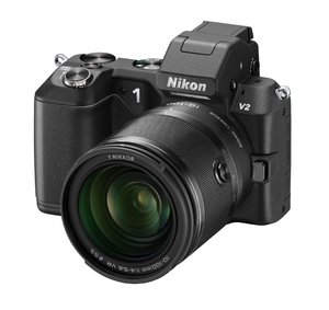(中古品) Nikon ミラーレス一眼 Nikon 1 V2 小型10倍ズームキット 1 NIKKOR VR 10-100mm f/4-5.6付属 ブラック N1V210ZKBK
