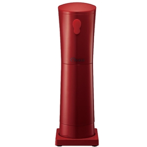 (中古品) ドウシシャ 大人のふわ雪 かき氷器 レッド 氷の粗さ無段階調節ネジ付き DHIS-18RD
