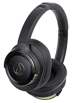 (中古品) オーディオテクニカ ATH-WS660BT BGD ヘッドホン bluetooth ワイヤレスヘッドホン 重低音 SOLID BASS 最大40時間再生 ブラックゴールド ATH-WS660BT BGD