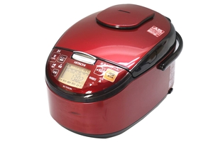 (中古品) 日立 5.5合 圧力スチーム IH炊飯器 RZ-TS103M ルビーレッド ふっくら御膳