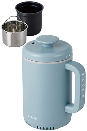 (中古品) エレコム IH炊飯器 小型 1合炊き コンパクト設計 低糖質モード 一合厚釜採用 ひとり暮らし用 ケトルサイズ LiFERE ブルー HAC-RCIH01BU