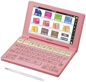 (中古品) シャープ カラ—電子辞書 Brain 高校生モデル ピンク系 PW-SH3-P