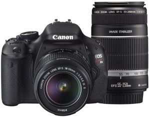(中古品) Canon デジタル一眼レフカメラ EOS Kiss X5 ダブルズームキット EF-S18-55ｍｍ/EF-S55-250ｍｍ付属 KISSX5-WKIT