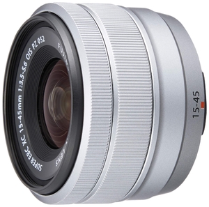 (中古品) 富士フイルム(FUJIFILM) X 交換レンズ フジノン ズーム 標準 コンパクト XC15-45mm 手ブレ補正 電動ズーム シルバー F XC15-45MMF3.5-5.6OIS PZ S