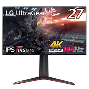 (中古品) LG ゲーミングモニター UltraGear 27GP95R-B 27インチ/4K/Nano IPS/1ms(GtoG)/144Hz/HDMI 2.1対応/G-SYNC Compatible,FreeSync Premium Pro/Vesa DisplayHDR600/DCI-P3 98%/HDMI×2,DisplayPort/ピボット,高さ調節対応