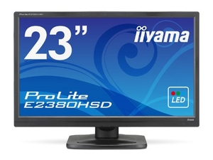 (中古品) iiyama FullHD(1920x1080)モード対応 WLEDバックライト23型ワイド液晶ディスプレイ E2380HSD-B1