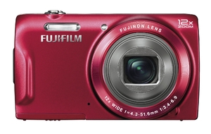 (中古品) FUJIFILM デジタルカメラ FinePix T500R 光学12倍 レッド F FX-T500R