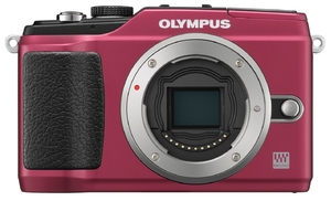 (中古品) OLYMPUS ミラーレス一眼 PEN E-PL2 ボディ レッド E-PL2 BODY RED
