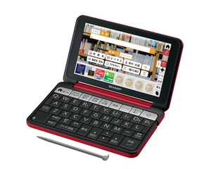 (中古品) シャープ 電子辞書 Brain 大学生・ビジネスモデル 105コンテンツ収録 レッド系 PW-SB5-R