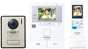(中古品) パナソニック ワイヤレスモニター付き テレビドアホン 30万画素 LEDライト搭載 どこでもドアホン VL-SWZ200KL