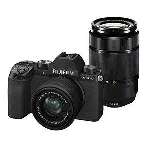 (中古品) 富士フイルム(FUJIFILM) ミラーレスデジタルカメラ X-S10 Wズームレンズキット F X-S10LK-1545/50230 ブラック