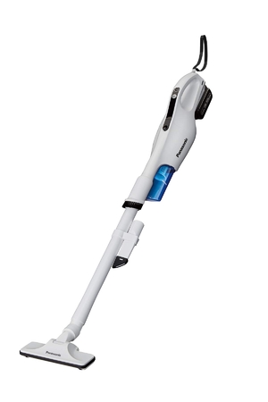 (中古品) パナソニック 充電サイクロン式クリーナー 18V 5.0Ah 電池1個/充電器付 デュアル (14.4V/18V対応) 吸引持続力約6倍(EZ37A3比) スティッククリーナー ハンディクリーナー 掃除機 ホワイト EZ37A5LJ1G-W ホワイト
