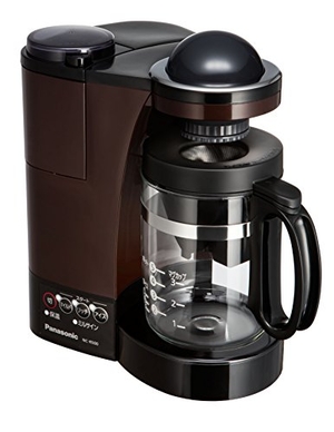 (中古品) パナソニック コーヒーメーカー ミル付き ステンレスフィルター付き 浄水機能 ブラウン NC-R500-T