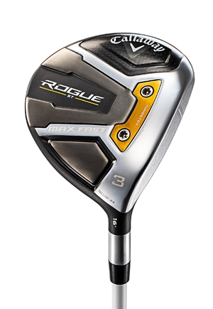 (中古品) キャロウェイ(Callaway) 右用 フェアウェイウッド ROGUE ST MAX FAST FAIRWAYWOODS (3W, 16度, ELDIO 40 for Callaway, A, 41.5インチ, C1, 中元調子) レディース ブラック
